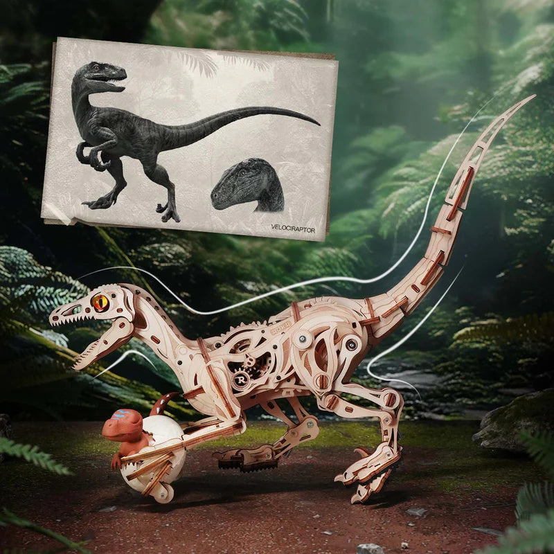 ROKR Velociraptor Mechanical 3D Wooden Puzzle LD01