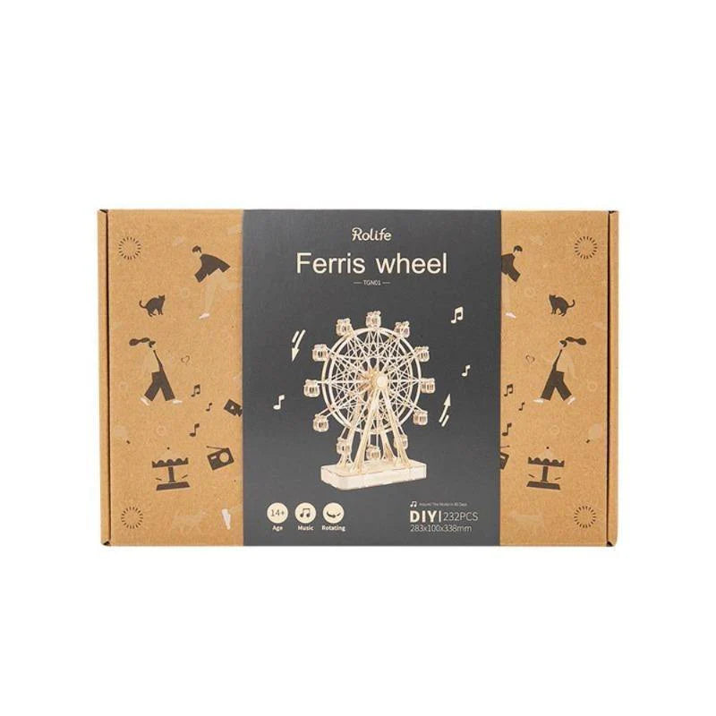 Rolife Ferris Wheel DIY Music Box 3D Wooden Puzzle TGN01