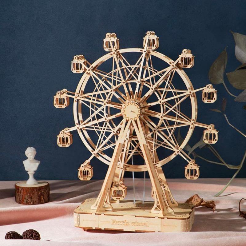 Rolife Ferris Wheel DIY Music Box 3D Wooden Puzzle TGN01