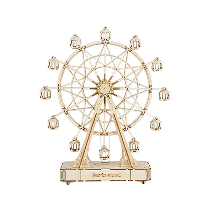 Rolife Ferris Wheel DIY Music Box 3D Wooden Puzzle TGN01