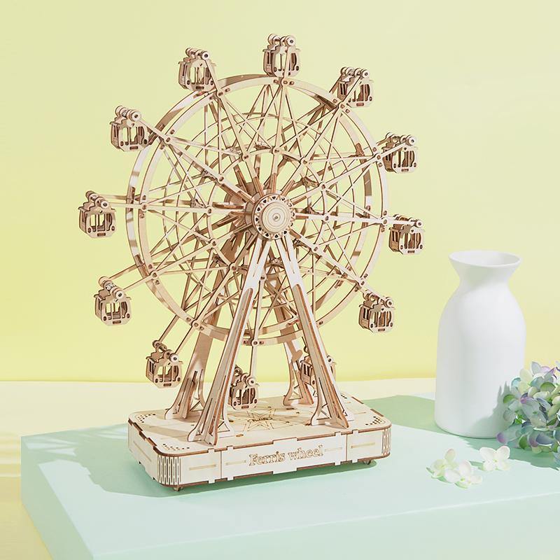 Rolife Ferris Wheel DIY Music Box 3D Wooden Puzzle TGN01