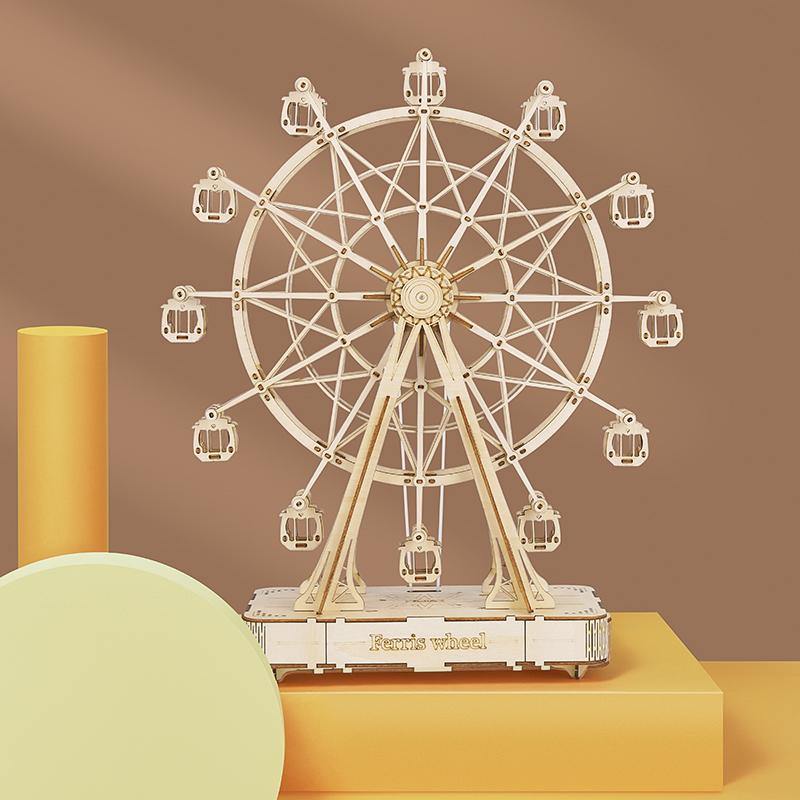 Rolife Ferris Wheel DIY Music Box 3D Wooden Puzzle TGN01