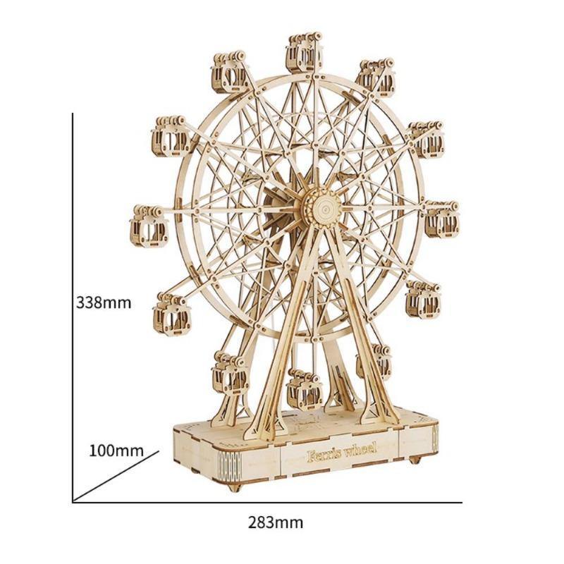 Rolife Ferris Wheel DIY Music Box 3D Wooden Puzzle TGN01