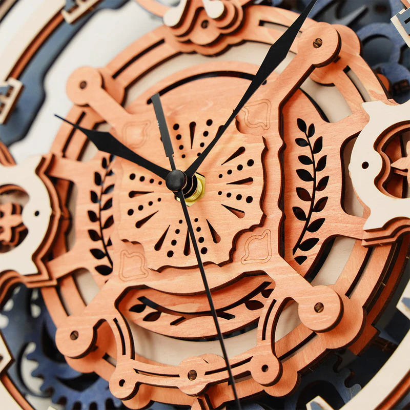 ROKR Romantic Note Wall Clock 3D Wooden Puzzle LC701